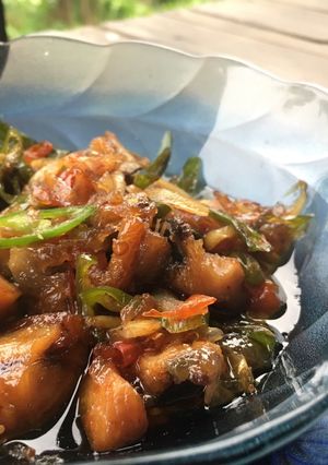 Foto resep Ikan Asin (Tenggiri / Telang) Asam Manis khas Banjar