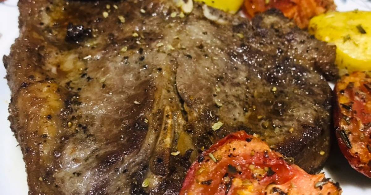PanFried TBone Steak Recipe by Bianca Mwale Cookpad