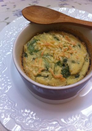 Foto resep Souffle Bayam Keju (resep unik dari bayam)