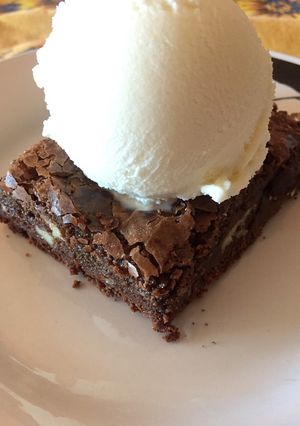 Una foto de Brownie de chocolate