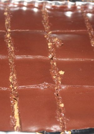 Una foto de Tarta de galletas con moka sin huevo