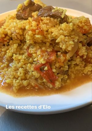 Une photo de Bœuf boulgour aux tomates au Cookeo