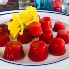 A picture of Strawberry Jello Candy.