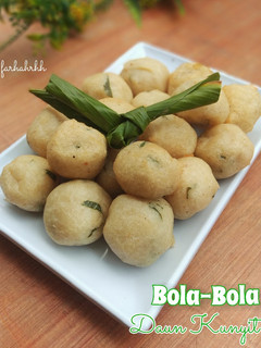 Foto resep Bola Bola Daun Kunyit