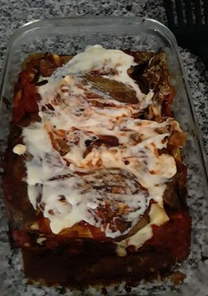 Una foto de Lasaña de berenjenas