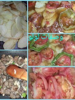 صورة لوصفة بطاطا وكفتة