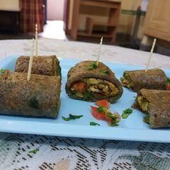A picture of Suji Potato Bites /Rolls.