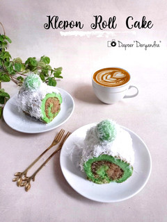 Foto resep Klepon Pandan Roll Cake