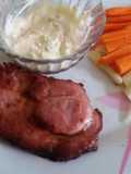 Chuleta ahumada con dip especial!!