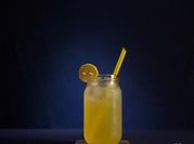 A picture of orange juice sprite