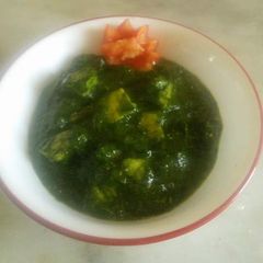 Palak paneer A picture of Palak paneer.