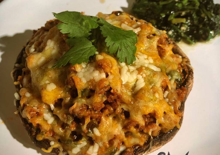 Steps to Prepare Speedy Chorizo stuffed portobellos