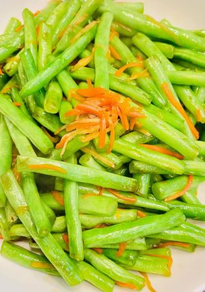 清炒四季豆 (純素) 的食譜成品照片