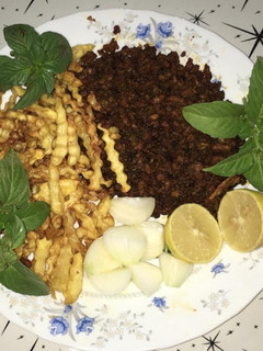 عکسی از دستور گوشت چرخی با سیب زمینی❤️