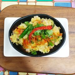 A picture of Baked aalu ka bharta.
