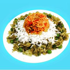 Tricolour Pulav. 🇮🇳 A picture of Tricolour Pulav. 🇮🇳.