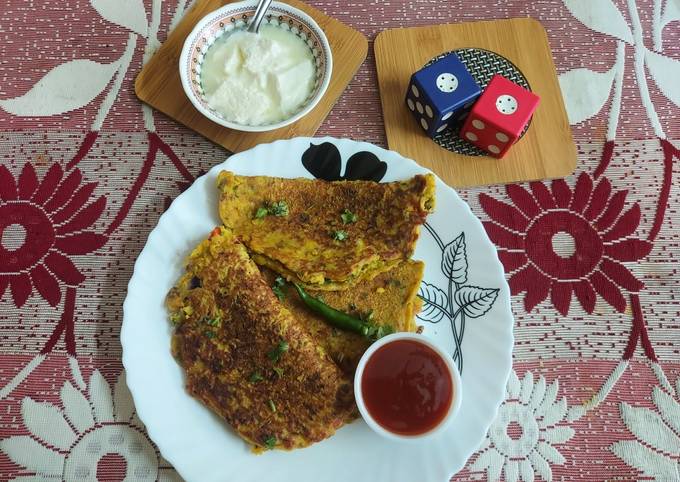 Healthy Lauki Chilla or Bottle Gourd Pancake