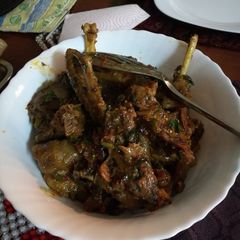 Kienyeji chicken stew A picture of Kienyeji chicken stew.
