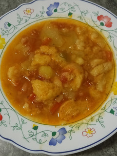 Una foto de Sopas de tomate extremeñas con patata