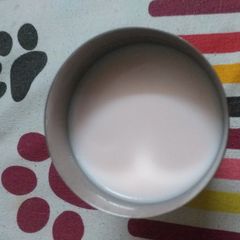 A picture of Rooafza cold milk.