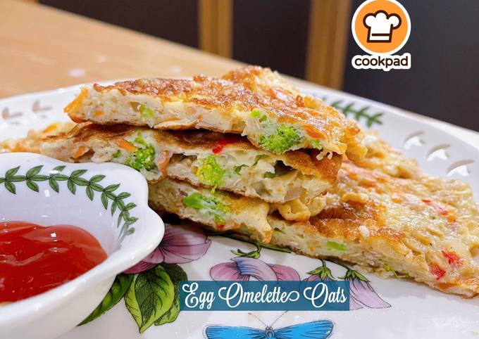 Resipi 👩🍳Egg Omelette Oats oleh Mahadiah - Cookpad