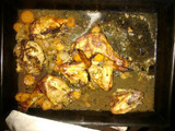 Pollo al horno con hortalizas