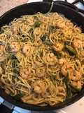 Garlic-Lime Pepper Shrimp Pasta