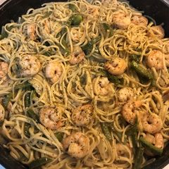 A picture of Garlic-Lime Pepper Shrimp Pasta.