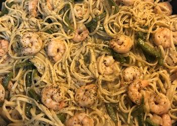 Easiest Way to Prepare Appetizing GarlicLime Pepper Shrimp Pasta