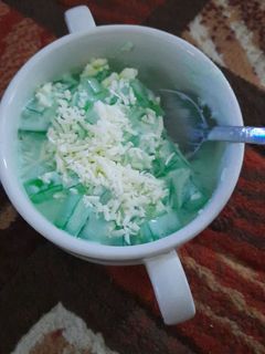Foto resep Buko pandan with wippy cream bikin nagih terus 😍😅