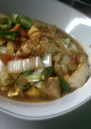 Foto resep 1. Tumis tahu sawi saos teriyaki