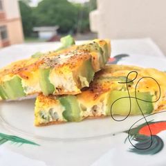 A picture of Bitter Gourd Omelette.