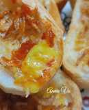 Bánh mì nướng bơ và con ruốc