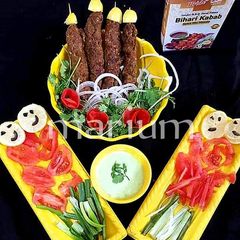 A picture of 🐔Chicken seekh kabab🍢.