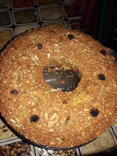 Una foto de Budín de avena y frutos secos apto para diabéticos