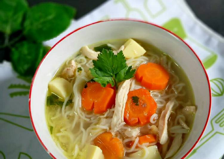 Cara Gampang Membuat Sup Ayam Misoa, Anti Gagal