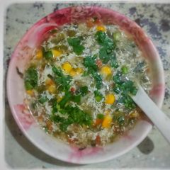 A picture of Egg Veggie Soup.
