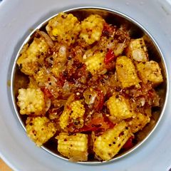 A picture of Baby Corn Chilli Pepper Fry.