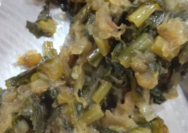 Easiest Way to Make Quick Grated Radish and leaves vegetable