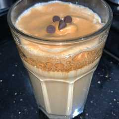 A picture of Dalgona coffee.