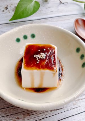 Hình của món Đậu non sốt tương mè.