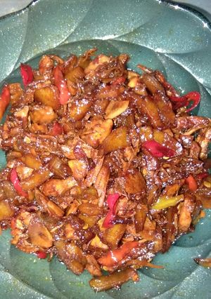 Foto resep Kentang ayam suwir kecap sederhana