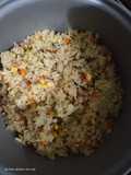 Nasi Mentega Bawang Putih (Garlic Butter Rice) rice cooker