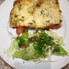 A picture of Vegetable lasagna#themechallenge.