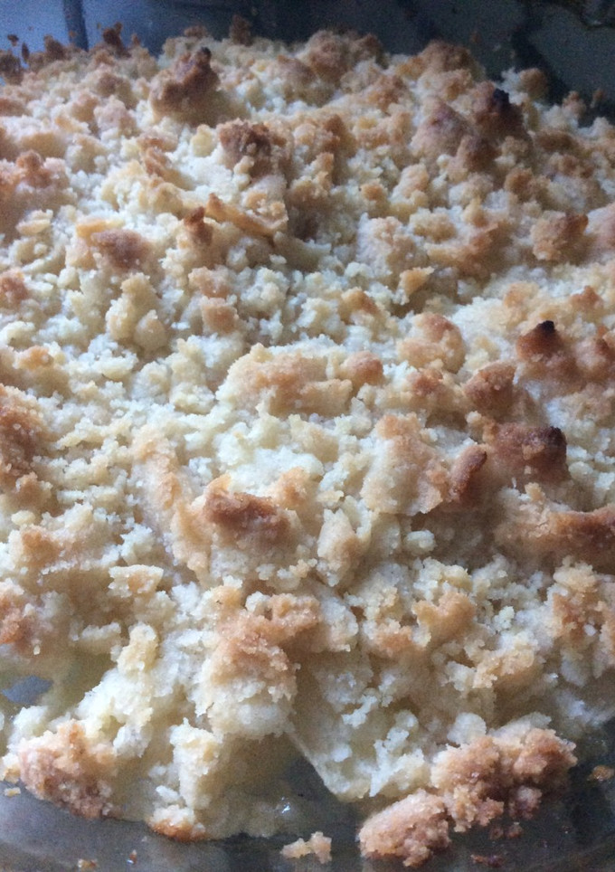 Una foto de Manzanas con streusel