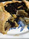 Galette de manzanas y arándanos
