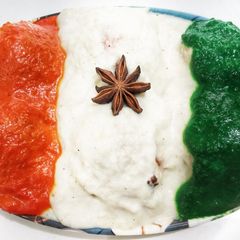 A picture of Tri colour Vegetable Kofta Curry.