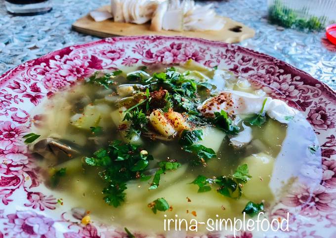 Рассольник с почками