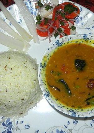A picture of Dal rice.