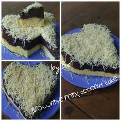 A picture of Brownise mix Coconut Cake KETO.
